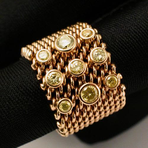 Bracelets en maille milanaise portés au poignet