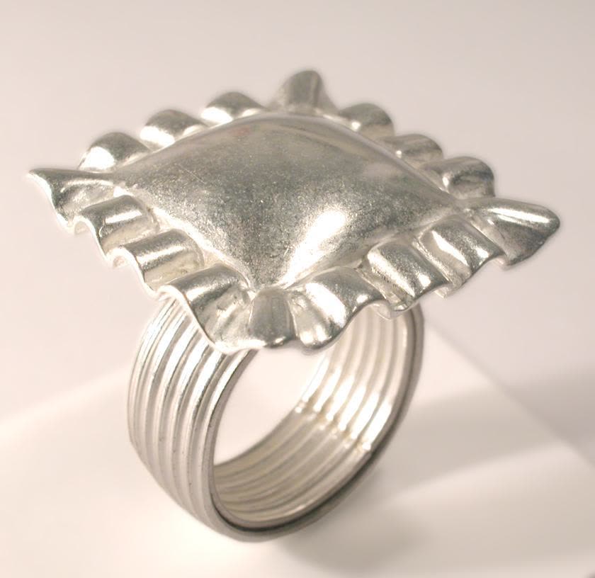 Bague farfalle de la Pasta Collection en argent